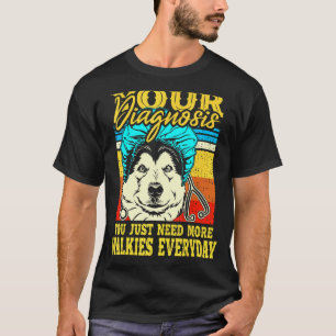 Funny Alaskan Klee Kai Malamute Siberian Husky Dog T-Shirt