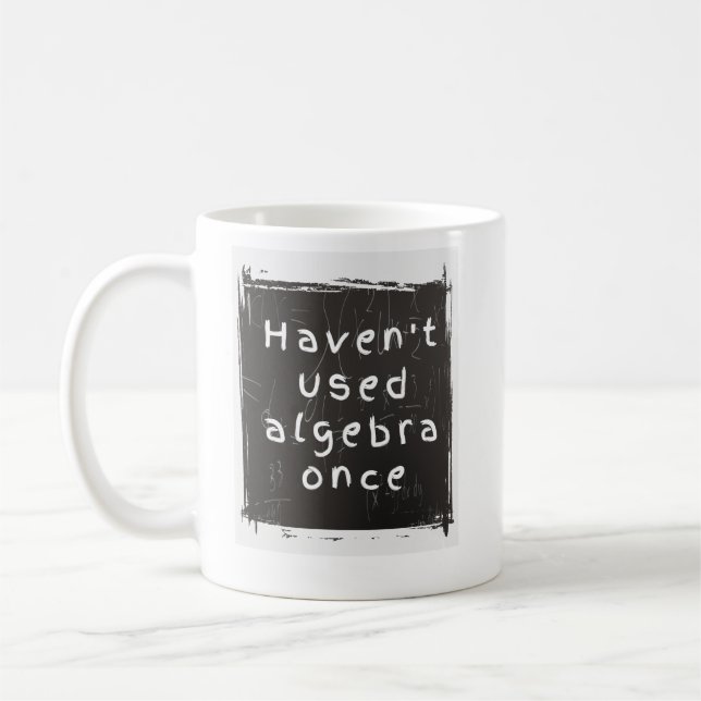 Funny algebra coffee mug (Left)