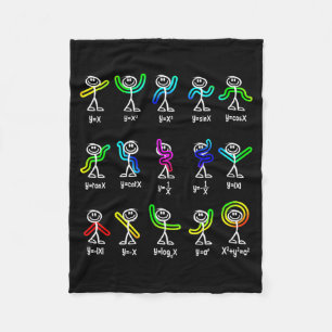 Funny Algebra Dance Function Math Teacher Geek Ner Fleece Blanket
