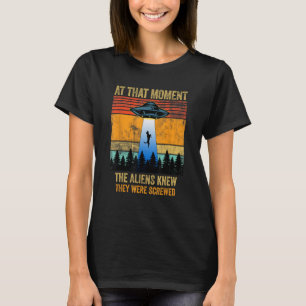 Funny Alien Abduction Malinois Dutch Shepherd UFO  T-Shirt