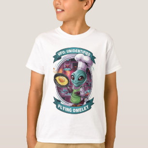 Funny Alien Chef UFO T-Shirt