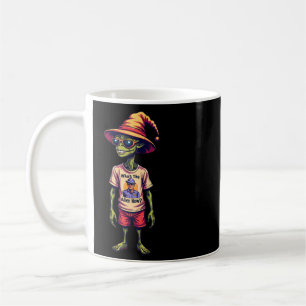 Funny Alien Meme “Who’s the Alien Now?” Black Coffee Mug