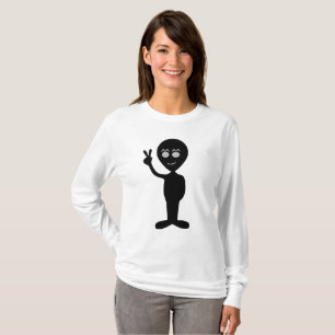 Funny alien peace sign T-Shirt