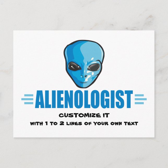 Funny Alien Postcard (Front)