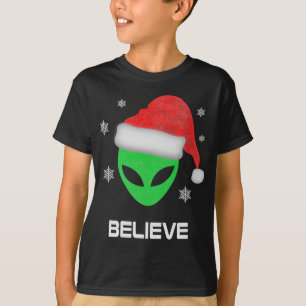 Funny Alien Santa Christmas Xmas Gift T-Shirt