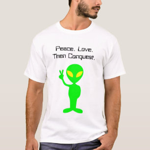 Funny Alien Sci-Fi Cartoon Extraterrestrial Art T-Shirt
