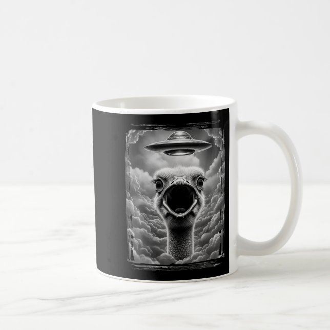 Funny Alien Turkey Ufo Selfie Thanksgiving Men Wom Coffee Mug (Right)