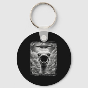 Funny Alien Turkey Ufo Selfie Thanksgiving Men Wom Key Ring