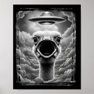 Funny Alien Turkey Ufo Selfie Thanksgiving Men Wom Poster