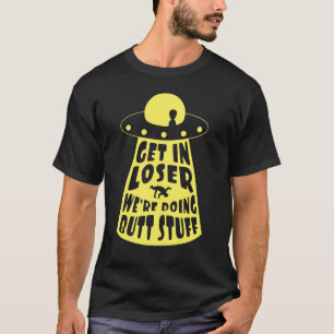 Funny Alien UFO Butt Probing Humour Comical Sci Fi T-Shirt