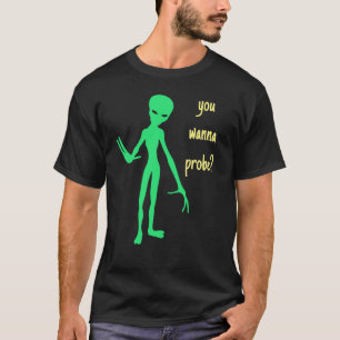 Funny Alien 🎅🛸 UFO Halloween Party T-Shirt