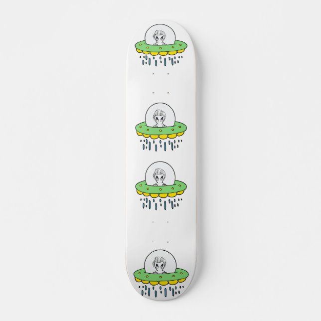 Funny Alien UFO Skateboard (Front)