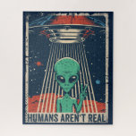 Funny Alien UFO Space Conspiracy Jigsaw Puzzle<br><div class="desc">This Funny Alien UFO Space Conspiracy is a great addition to any room - or as a gift for your favourite UFO enthusiast,  conspiracy theorist,  or alien abductee.</div>