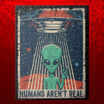 Funny Alien UFO Space Conspiracy Jigsaw Puzzle<br><div class="desc">This Funny Alien UFO Space Conspiracy is a great addition to any room - or as a gift for your favourite UFO enthusiast,  conspiracy theorist,  or alien abductee.</div>