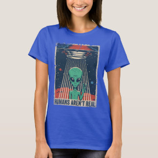 Funny Alien UFO Space Conspiracy T-Shirt