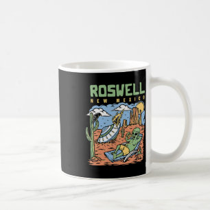 Funny Alien Vacation In Roswell New Mexico Desert  Coffee Mug