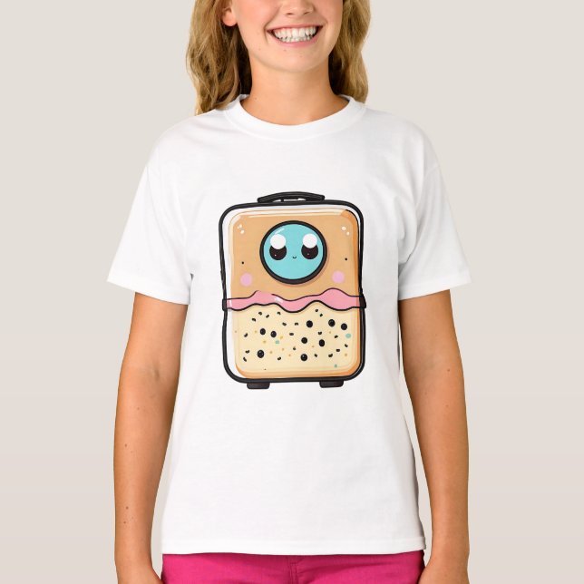 Funny Aliens Suitcase T-Shirt (Front)
