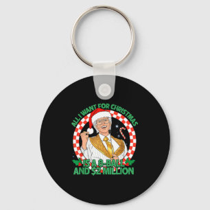 Funny All I Want For Christmas 8 Ball And 2 Millio Key Ring