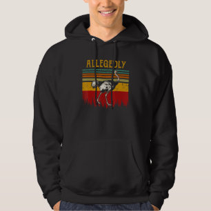 Funny Allegedly Ostrich Vintage Flightless Birt Lo Hoodie