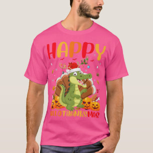 Funny Alligator Animal Lover Happy Alligator Hello T-Shirt