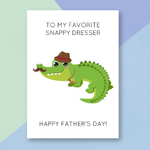 Funny Alligator Animal Pun Father's Day Card