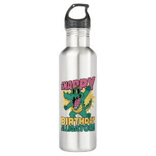 Funny Alligator Lover and Birthday Crocodile Gator 710 Ml Water Bottle