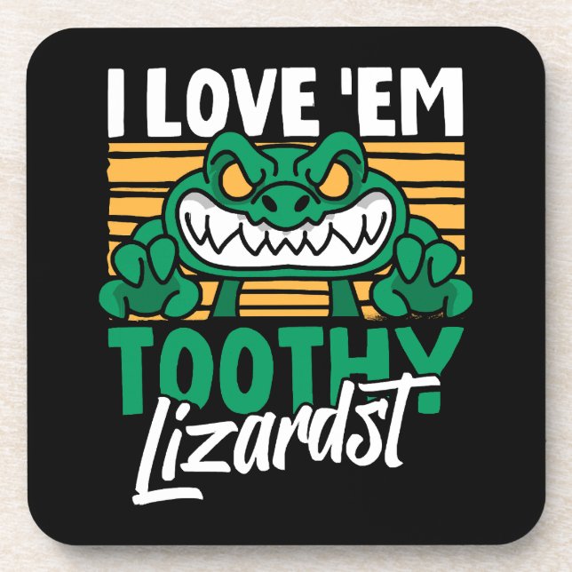Funny Alligator Lover and Zookeeper Crocodile Coaster (Front)