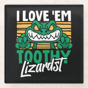 Funny Alligator Lover and Zookeeper Crocodile Glass Coaster