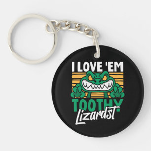 Funny Alligator Lover and Zookeeper Crocodile Key Ring
