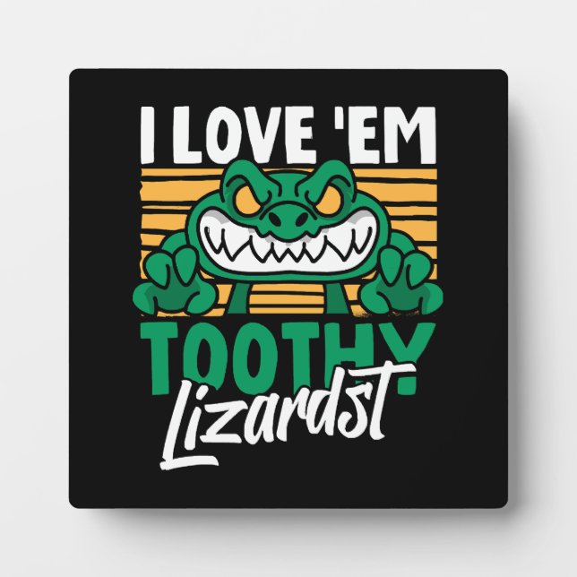 Funny Alligator Lover and Zookeeper Crocodile Plaque (Front)