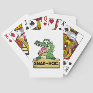 Funny Alligator Lover and Zookeeper Crocodile Playing Cards