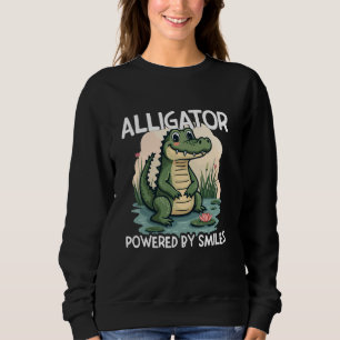 Funny Alligator Lover Crocodile Gator Cartoon Wome Sweatshirt