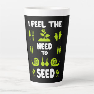 Funny Allotment Gardening Latte Mug