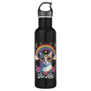 Funny Ally Ca Pride Sunglasses Gay Pride LGBTQ 710 Ml Water Bottle