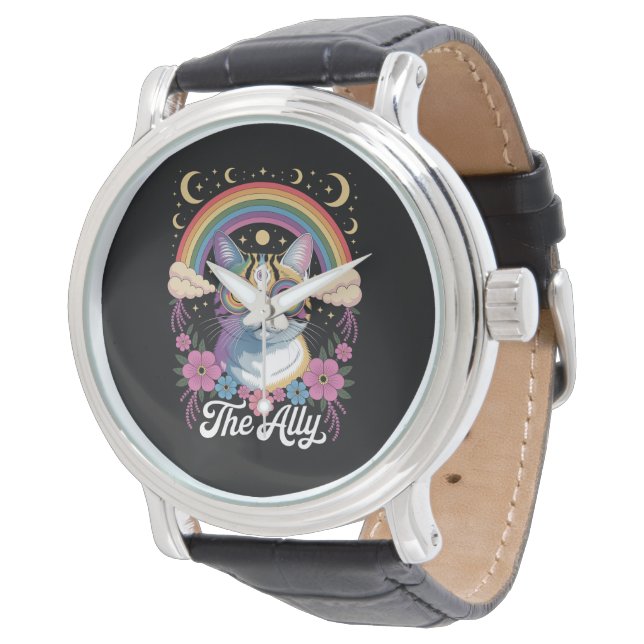 Funny Ally Ca Pride Sunglasses Gay Pride LGBTQ  Watch (Angled)