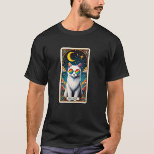 Funny Ally Cat Tarot Card Pride Sunglasses Gay Pri T-Shirt