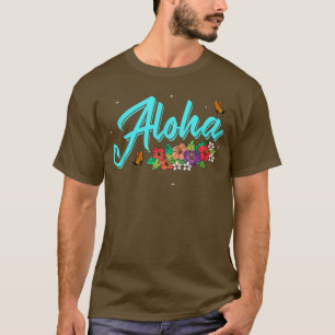 Funny Aloha Hawaii Island Spirit Aloha Flower Men T-Shirt