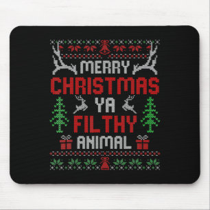 Funny Alone At Home Movies Merry Christmas You Fil Mouse Mat