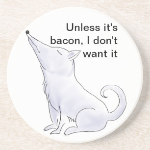 Funny Aloof Schipperke Cartoon Coaster