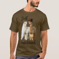 Funny Alpaca Bride and Groom Wedding