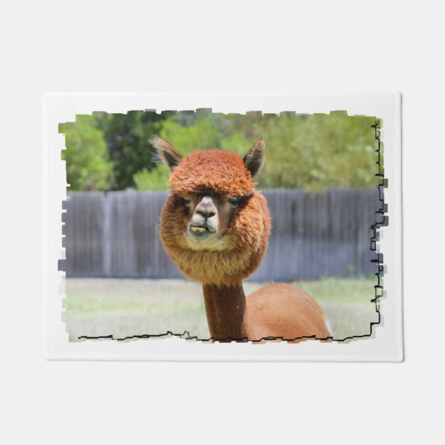 Funny Alpaca Doormat (Front)