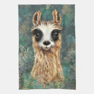 Funny Alpaca Kitchen Towel