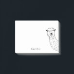 Funny Alpaca llama Illustration Custom Name Post-it Notes<br><div class="desc">This note with a cute funny looking smiling Alpaca llama cartoon illustration and customised name text is an ideal choice for personal or business use,  Customise it to make it personal.</div>