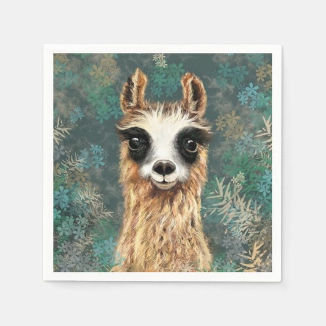 Funny Alpaca Napkins (Front)