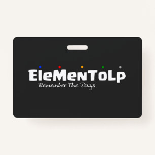 Funny Alphabet Sayings  ID Badge