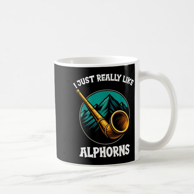 Funny Alphorn  Coffee Mug (Right)