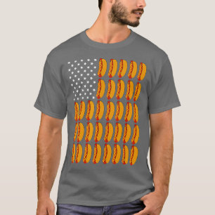 funny American 4th of July hotdog day American T-Shirt