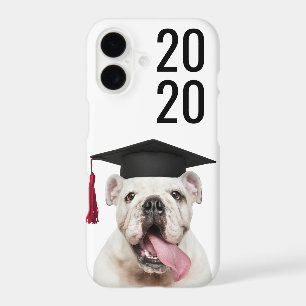 Funny American Bulldog in Grad Cap with Class Year