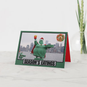 Funny American Christmas card for American dieters