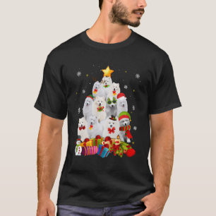 Funny American Eskimo Christmas Tree Gifts Xmas T-Shirt